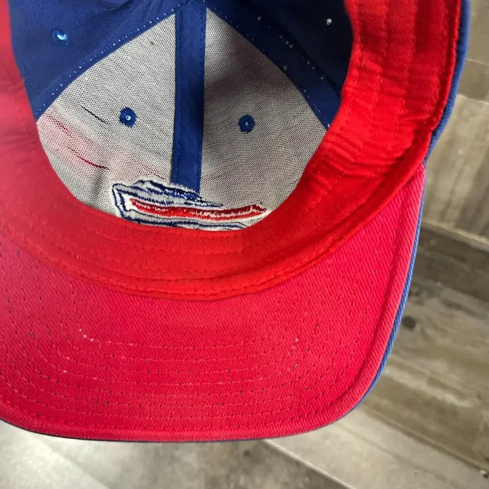 Buffalo‎ Bills NFL Reebok S/M Distressed 90s Y2k Style Hat Red Blue